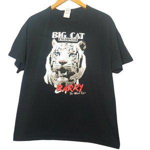 Big Cat Encounter Habitat Sarasota FL Barry The White Tiger Mens XL T Shirt Blk
